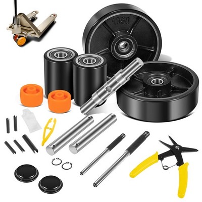 Fit for Crown PTH50 Pallet Jack/Truck Full Wheel Replacement Kit