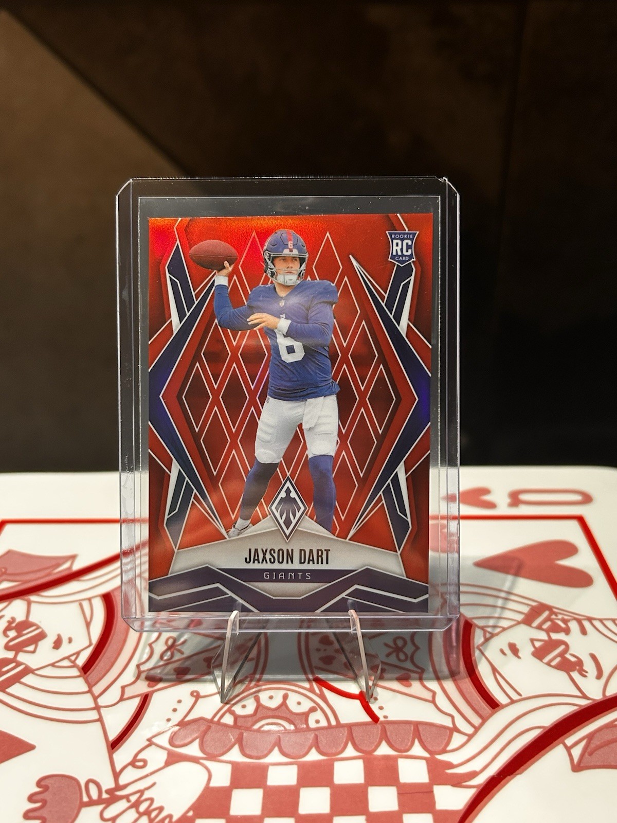 2025 Panini Phoenix - Jaxson Dart Hobby Red Color Match /99 (RC) Card No. 200