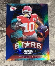 2021 Panini Certified Stars Insert Tyreek Hill Blue #33/75 Chiefs #CS-6