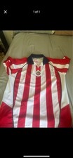 Chivas 1999-2000 Home Jersey Retro Liga MX Atletica Red White Navy Large