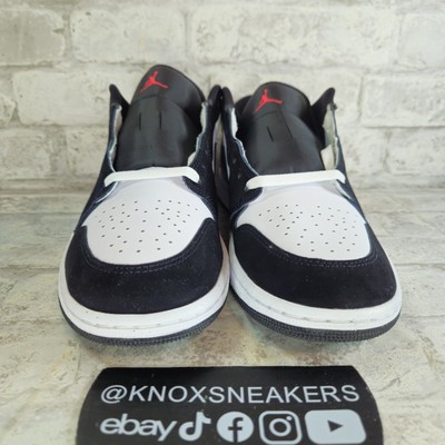 Nike Air Jordan 1 Low SE White Black Matte Silver HF3148-106 Men's
