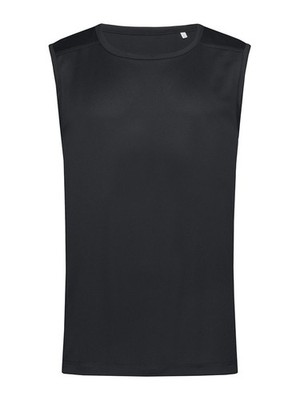 STEDMAN Herren Tanktop ACTIVE 140 SLEEVELESS Polyester ST8440 BLACK OPAL