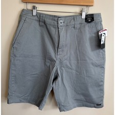 O'Neill Mens Connect Stretch Heather Grey Chino Shorts 33 SP9108002X NEW