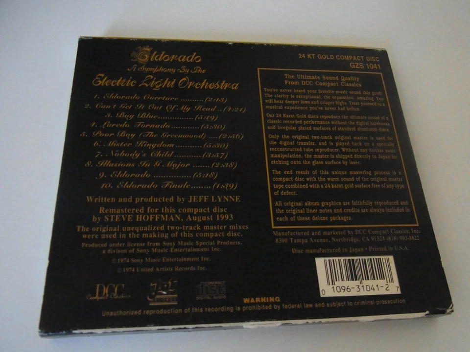 Electric Light Orchestra / Eldorado DCC CD ( 24 Karat Gold ) - Bild 2 von 4