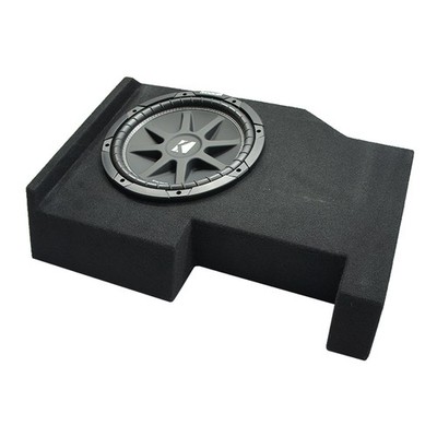 Kicker 43C124 12'' Subwoofer Fits 14-18 Chevy Silverado Crew Cab Single Sub Box