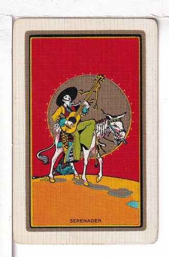 Single Vintage Playing Card U.S. Narrow Named "Serenader" SE-4-1 A