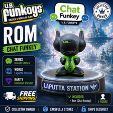 U.B. Funkeys Rom Chat Funkey Dream States Laputta Station Mattel Collector Owned
