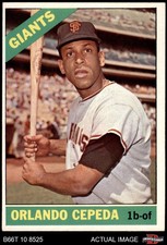 1966 Topps #132 Orlando Cepeda Giants HOF 5 - EX