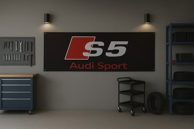 German Performance Audi S5 Sport Flag 71x24'' Racing Workshop Garage Banner