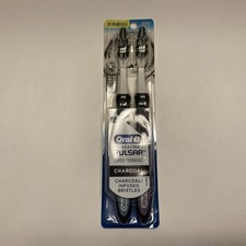 Oral-B Pulsar Battery Toothbrush with Charcoal Infused Bristles, Soft, 2 Count