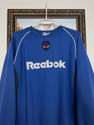 Vintage 90's Reebok Bolton Wanderers Football Blue Sweatshirt