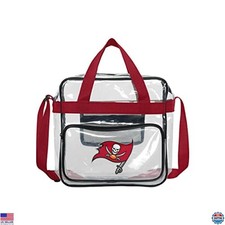 FOCO NFL Team Logo Clear See Through Stadium High End Messenger Bag Premium