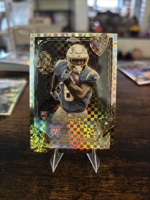 Omarion Hampton [X-Fractor] #F15-25 2025 Topps Chrome Fortune 15 Mega Exclusive