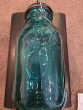Beautiful Vintage Ball Ideal Blue Green A5 Made In USA Bald Eagle Star Design!