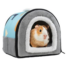 Pet Soft Guinea Pig Hideout, Washable Guinea Pig Bed Cozy Small Animals House...