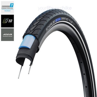 SCHWALBE MARATHON PLUS 20'' REIFEN 1.75'' REFLEX E50 FALTRAD 47-406 KINDER FAHRRAD