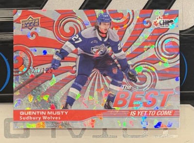 Quentin Musty Rookie 2023-24 Upper Deck CHL Best Is Yet to Come #BYC-13 Red /125