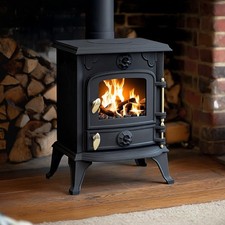 RoyalFire 5kW Cast Iron DEFRA Multifuel Stove Wood & Charcoal Burner Heater
