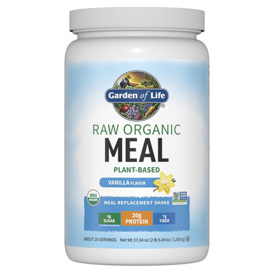 Garden of Life Meal Replacement Shakes, Vegan Raw Organic Protein Powder