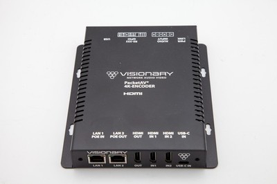 Visionary Solutions Network Audio Video PacketAV 4K-Encoder Dante DuetE-2