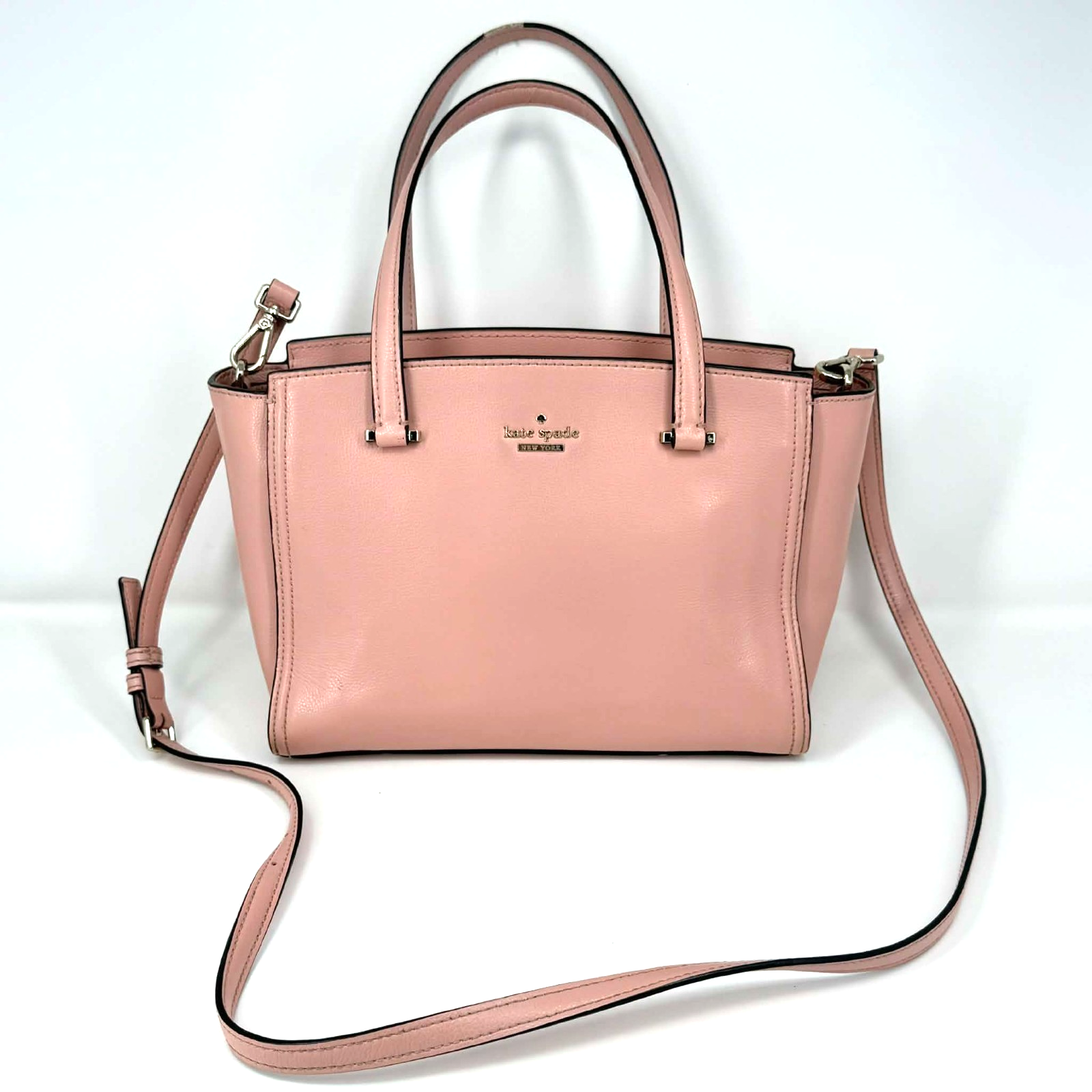Kate Spade Cameron Street Purse Handbag Satchel Tote Crossbody Bag Pink Pebbled