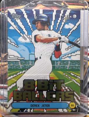 2023 Topps Big League 8-Bit Ballers #8B-19 Derek Jeter Yankees Baseball Card