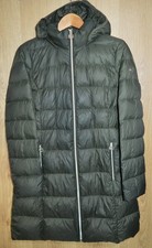 Michael Kors Green Down Coat Medium Quilted Zip Jacket Coat Hooded Packable