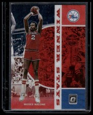 2019-20 Donruss Optic #13 Moses Malone Winner Stays Red Wave