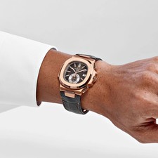 Patek Philippe Nautilus 5980R-001 Chronograph Rose Gold Brown Dial (2020) 2