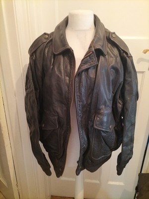 Dunkelbraune Kunstlederjacke Unisex sehr schwer