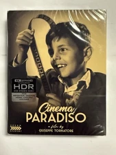 Cinema Paradiso (4K Ultra HD, 1988) 1 Movie 2 Cuts, Slipcover - New, Sealed