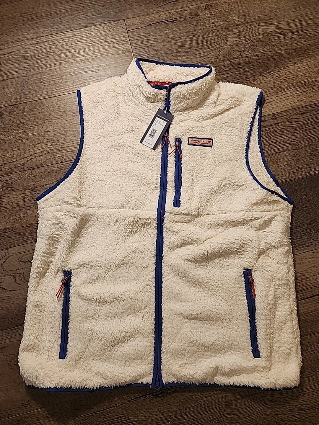 Vineyard Vines High Pile Fleece Vest XL NWT Color Stone