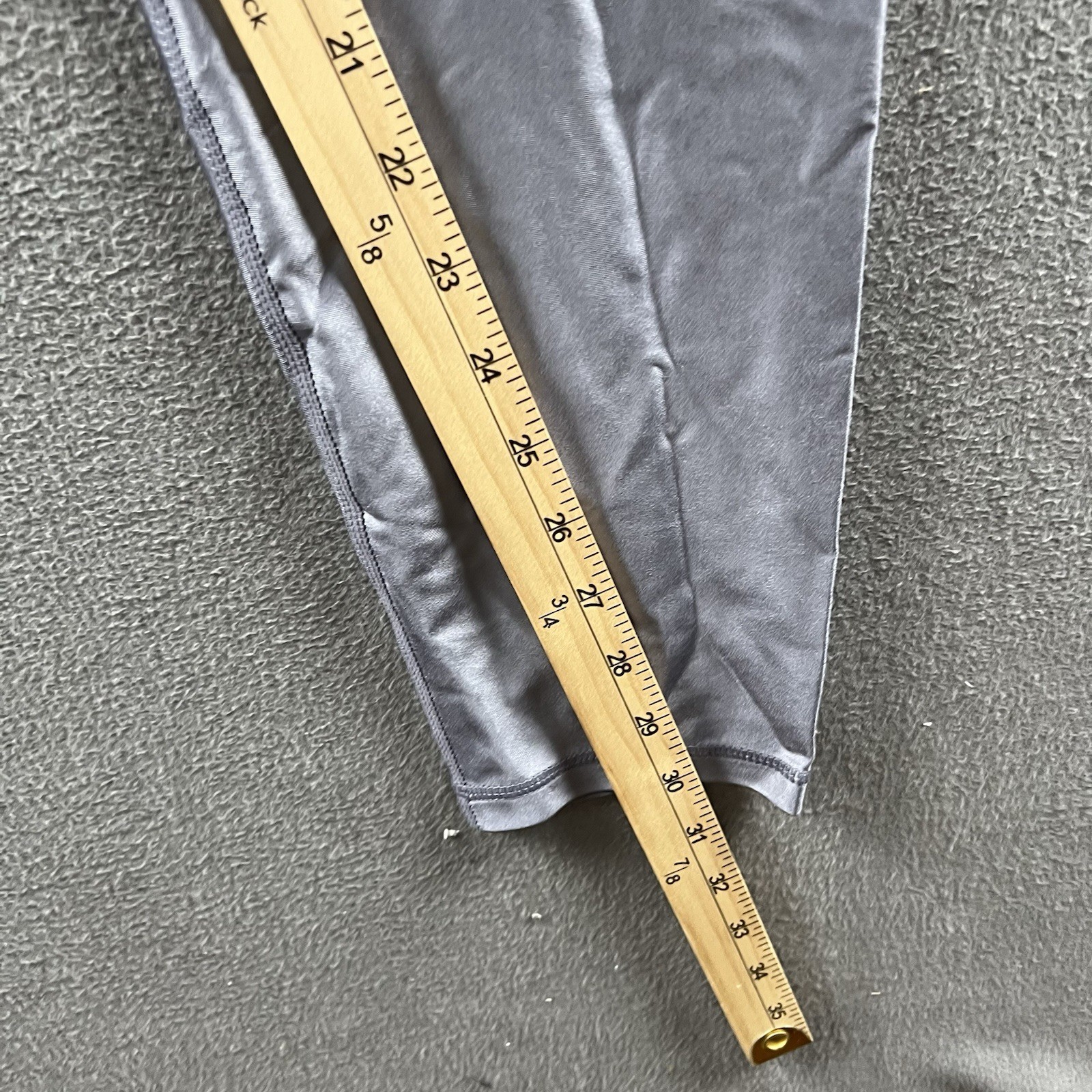 Kapow Leggings Mens XXL Silver Meggings Stretch 2XL Zip Pocket