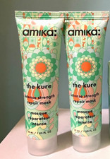 AMIKA The Kure Intense Strength Repair Hair Mask set of 2 x 30ml Sealed Tubes 