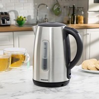 Daewoo 1.7L 3kW Rapid Boil Kettle Stainless Steel Auto Shut-Off 360 Base Silver