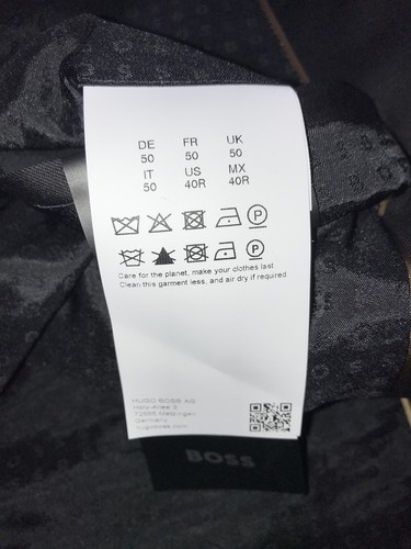 HUGO BOSS - Mens Slim Fit Plain BLACK WOOL SUIT - 40 Reg - W34 L32 - BNWT - Picture 16 of 19