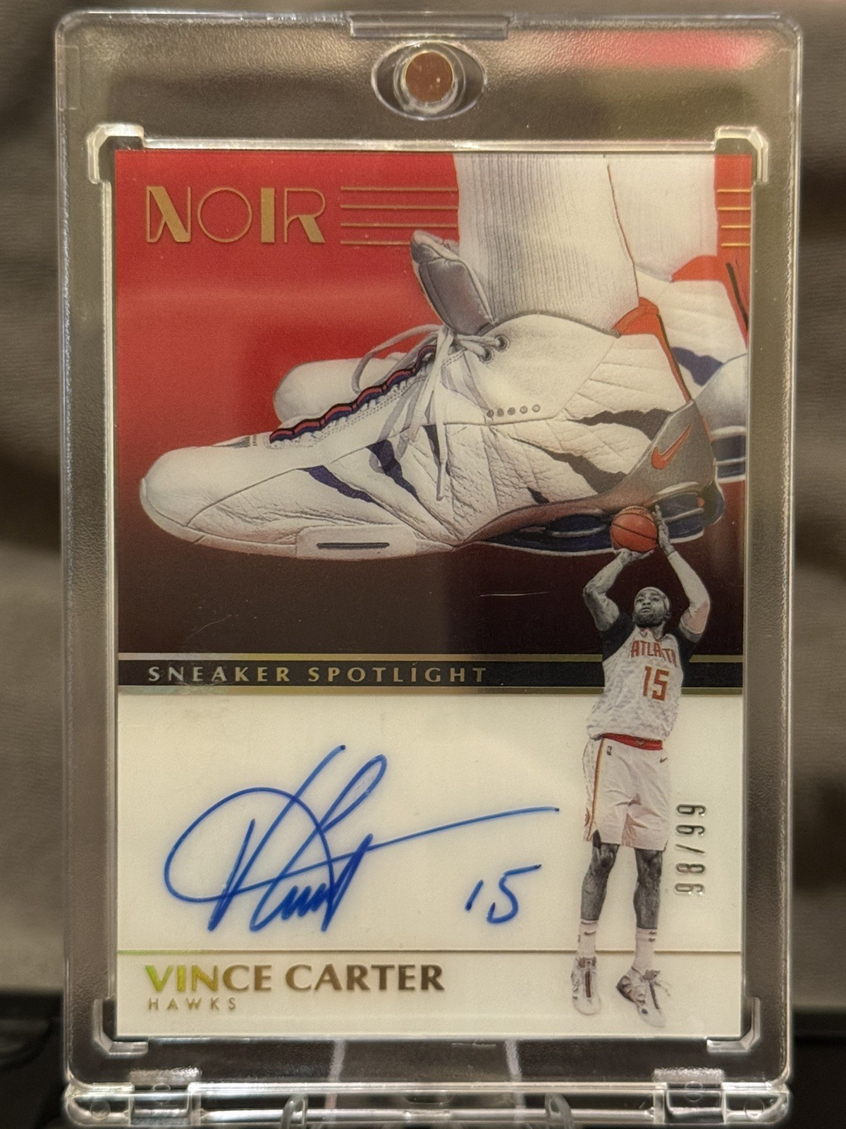 Vince Carter 2019-20 Panini Noir Basketball Sneaker Spotlight Autographs /99