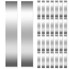 30 Pieces Shim Stock Assortment Metal Shim Stock 304 Stainless Steel Strips 1...