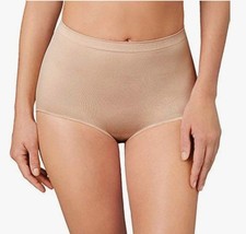 Ellen Tracy Essentials Women  s Seamless Brief Panties 5 Pack SunBeige Size S  M