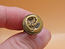 Vintage Solid Brass English Made Rose Flower Sealing Wax Stamp Seal