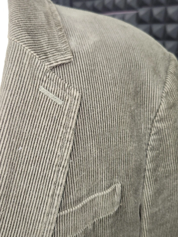 Juicy Couture вельветовая кожа локоть мужской 42R зеленый блейзер Sport пальто куртка - Изображение 4 из 4