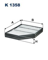 Filtron K 1358 Filter, Innenraumluft