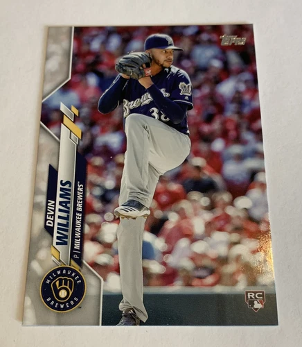 2020 Topps Update Devin Williams U-113 Brewers ROOKIE RC CARD
