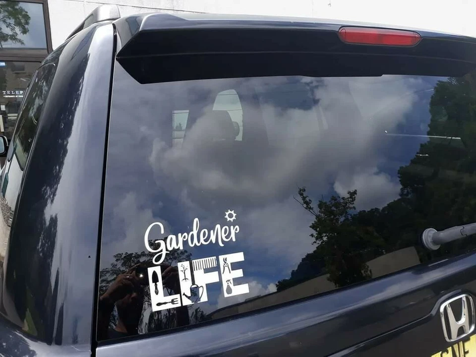GARDENER LIFE Vinyl Decal sticker For Windshield, car truck or SUV bumper, lap - Image 3 of 4