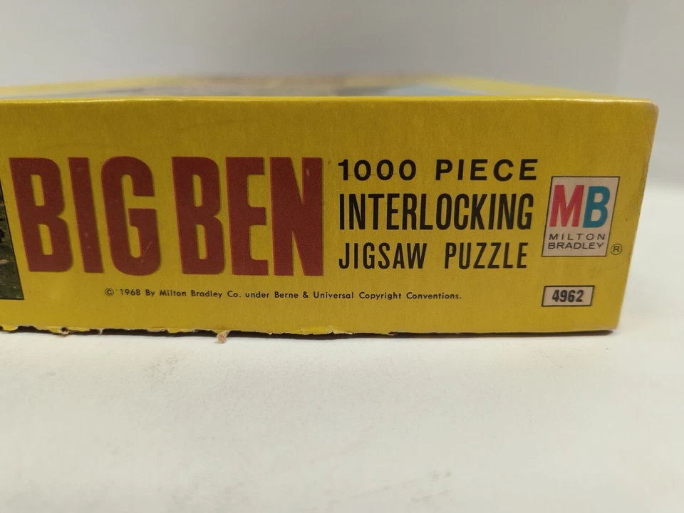 Rompecabezas Big Ben vintage 1968 1000 piezas valla reparación San Juan CO Foto 4 de 4