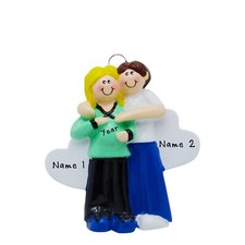 PERSONALIZED Couple Expecting Christmas Tree Ornament Keepsake Gift