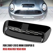 Upgraded Gloss Black Hood Scoop w/Heat Cotton for MINI Cooper S R56-R59 | ABS