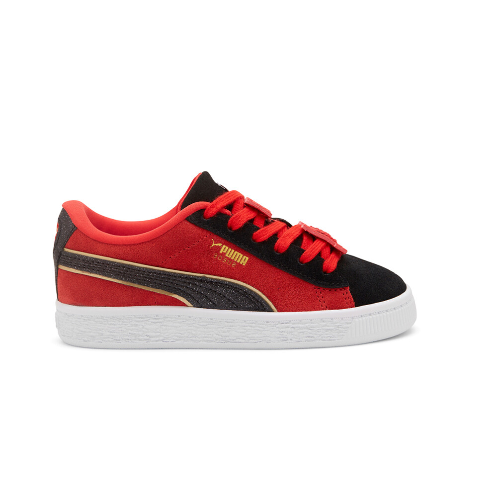 Puma Laughing Out Loud Surprise X Suede Lace Up  Toddler Boys Black, Red Sneaker