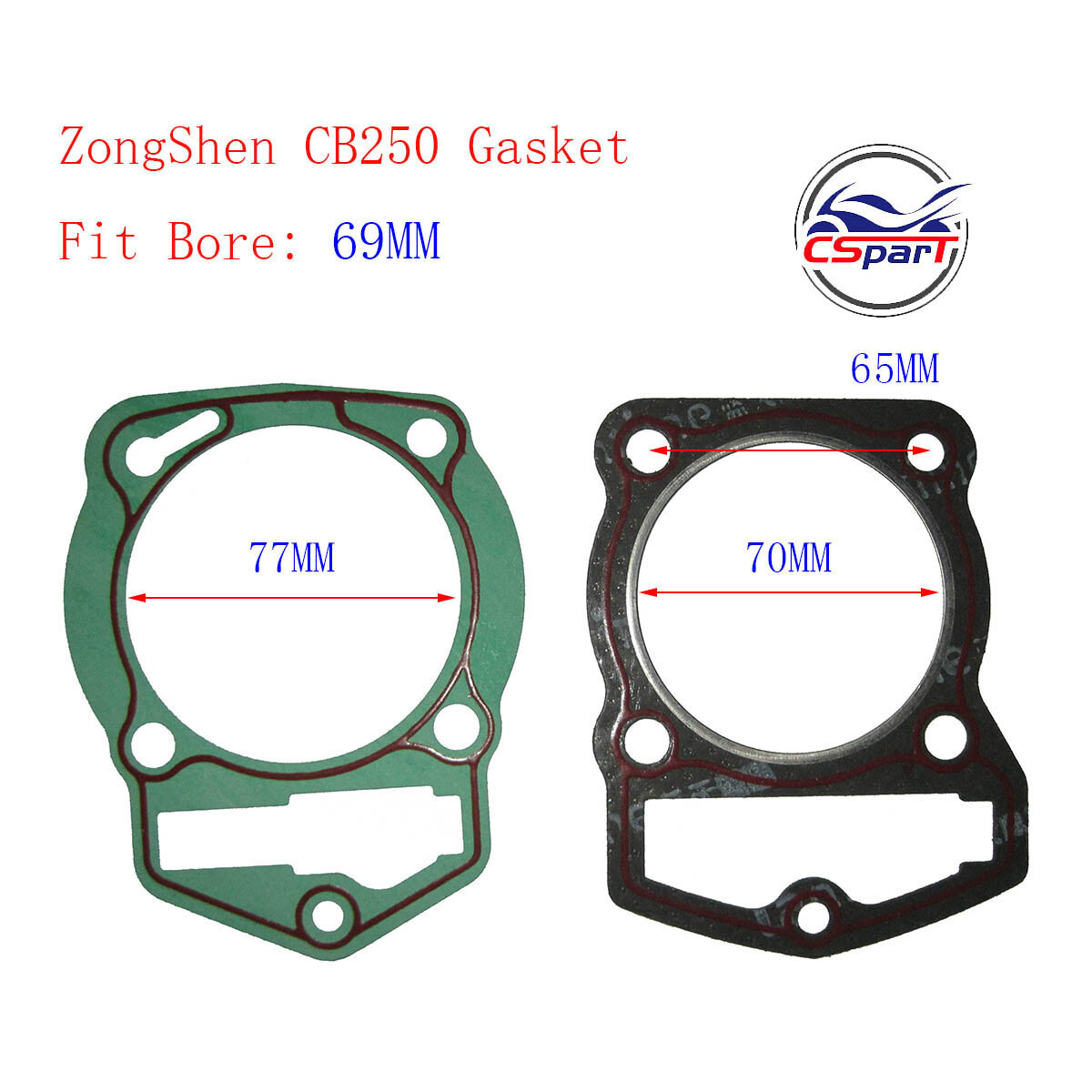 HMParts Pit Bike Quad Moteur Loncin 250 Ccm 69 MM Refroidi À L'Eau