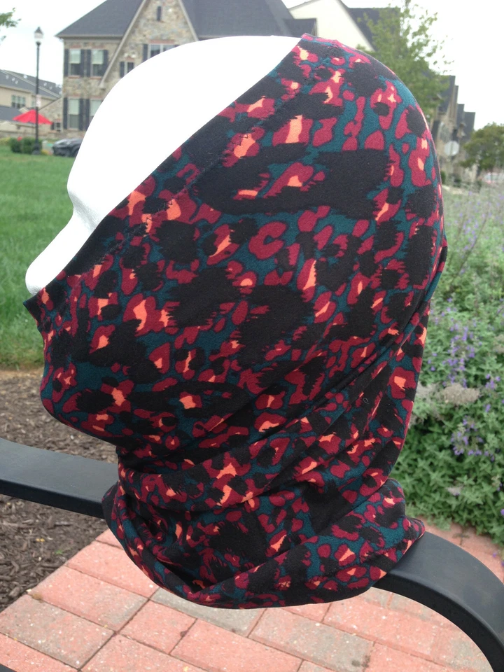 Extra Large Face shield Neck Gaiter face mask Buff Face covering Black color - Image 4 of 4